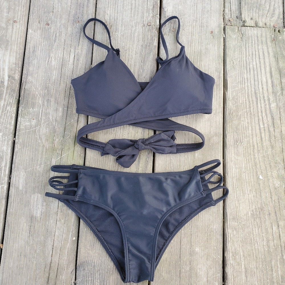 Wrap knot Halter Bikini